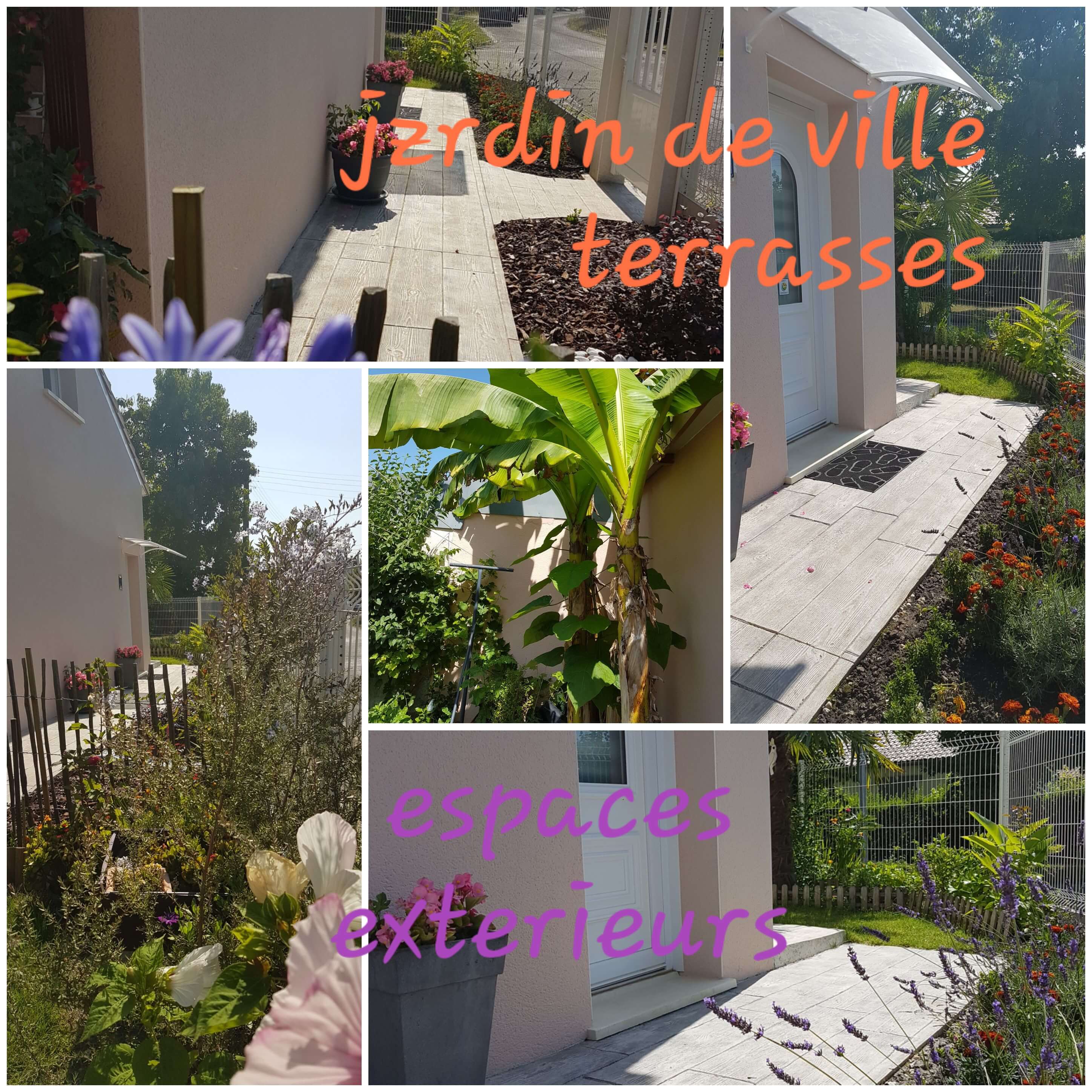 Les jardins aménagés Les jardins aménagés du gite Le Petit Prince à Pessac