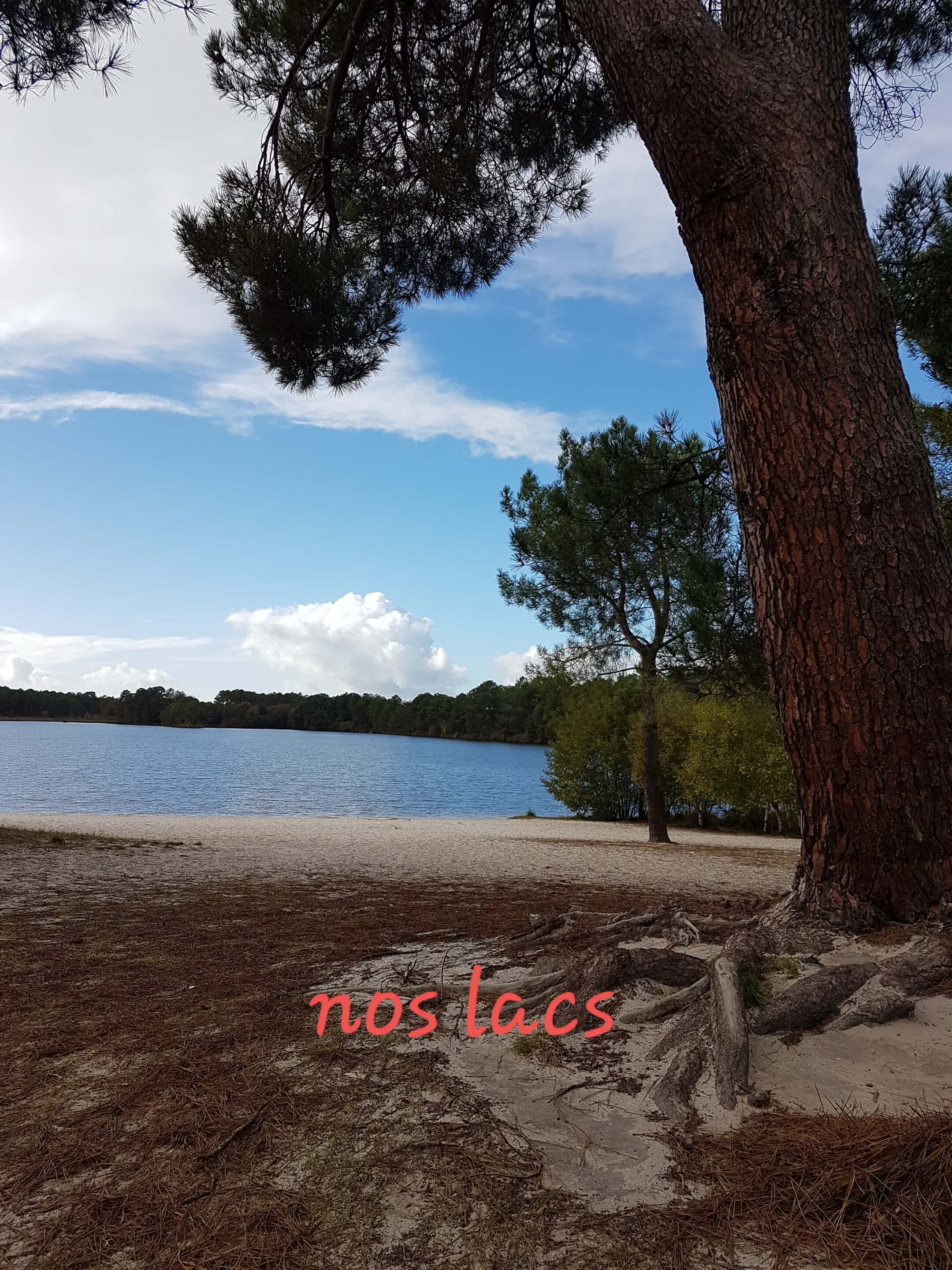 Nos lacs Le lac d'Hosteins près de Pessac hébergement Le Petit Prince